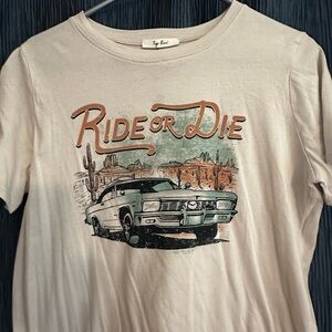 Beige Graphic T-Shirt